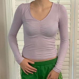 💗3/$15 💗 SWS Essentials Size S Women’s Top with Gathering at Bust - Lilac